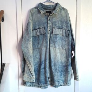 Men's 3XL Jean Jacket Light wash